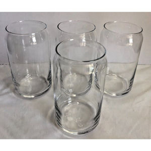Libbey Classic 5.3" Can Tumbler Glasses 16 Oz Set of 4 New in Box Clear NIB
